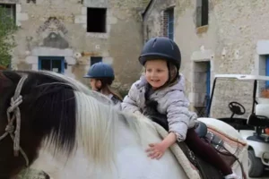 Vacances nature, cheval, âne et animaux, lieu de vacances proches d'une ferme équestre