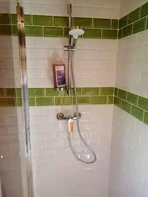Salle de bains, douche de la cabane