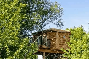 un hébergement insolite, la cabane dans les arbres