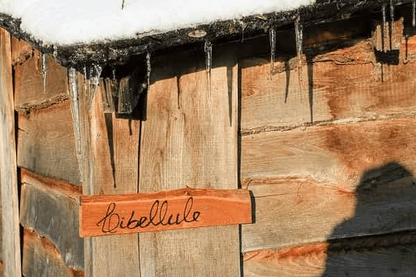 cabane en hiver