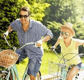 couple en vélo