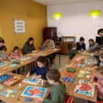 Samedi 8 août : atelier mosaïque en papier