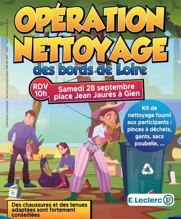 nettoyage des bords de Loire