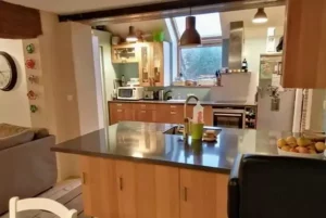 cuisine du gite de Family Ecolodge Puisaye, entre St Fargeau et Belleville sur Loire