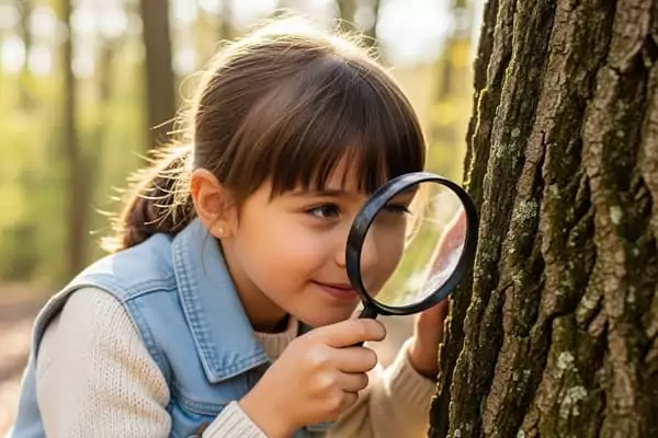 des enfants jouent à un jeu d'énigmes, proposé comme animation enfant gratuite pour les vacances en famille à Family Ecolodge Puisaye